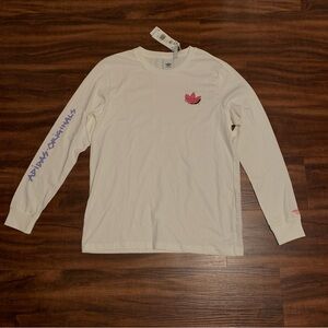 Adidas Originals White Long Sleeve Men's Shirt
